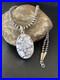 Mens Navajo Sterling Silver Wild Horse Turquoise Necklace Pendant 12814