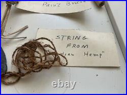 Native American Artifacts Vtg Brushes Arrowheads String Flute! A Lot Vtg Rare