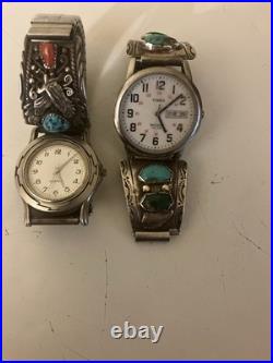 Native American Navajo Men's Vintage Watches one signed