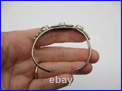 Native American Navajo Sterling Turquoise Cuff Bracelet Vintage