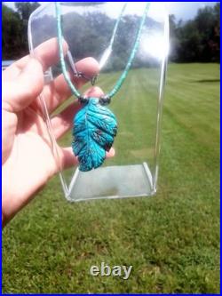 Native American Navajo Turquoise Heishi Necklace Vintage