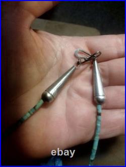 Native American Navajo Turquoise Heishi Necklace Vintage
