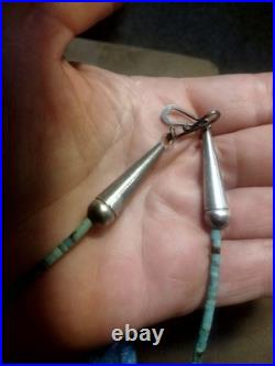 Native American Navajo Turquoise Heishi Necklace Vintage