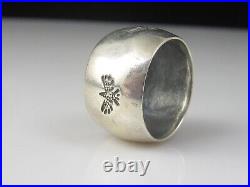 Native American Silver Eagle Ring Wide Band Size 9 Estate Vintage