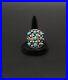 Native American Snake Eye Dome Ring Turquoise Silver Sz 11.75 Vintage
