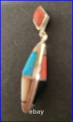 Native American Sterling Silver Earrings & Necklace? Handmade Set