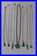 Native American Vintage 925 Sterling Silver Some ZUNI Turquoise Lot Of7 Necklace