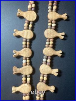 Native American Vintage Jewelry RARE Necklace Clay Squash Blossom Style