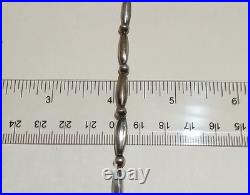 Native American Vintage Navajo Sterling Silver Melon Beaded Necklace Approx 16 Native American Vintage Navajo Sterling Silver Melon Beaded Necklace Approx 16