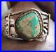 Native American Vintage Navajo Turquoise Sterling Silver Cuff Bracelet
