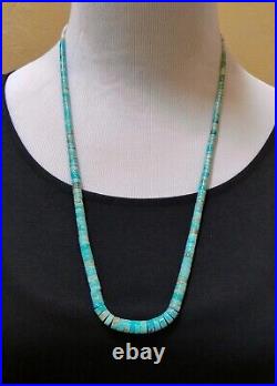 Native American Vintage Santo Domingo Turquoise Necklace Josephine Cheykaychi