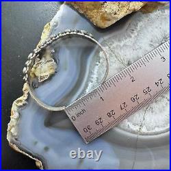 Native American Vintage Sterling 13 Teardrop Turquoise Row Bracelet For Women