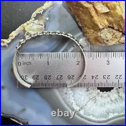 Native American Vintage Sterling 13 Teardrop Turquoise Row Bracelet For Women