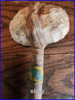 Native American Vintage Tomahawk With Beading