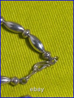 Native Navajo Pearl Torpedo Bead Necklace 22in Vintage