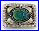 Navajo Bell Buckle. 999 Nickel Handmade Vintage Signed Teepee
