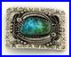 Navajo Bell Buckle. 999 Nickel Handmade Vintage Signed Teepee