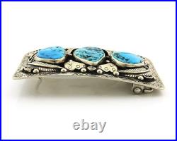 Navajo Bell Buckle. 999 Nickel Handmade Vintage Signed Teepee