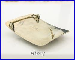 Navajo Bell Buckle. 999 Nickel Handmade Vintage Signed Teepee