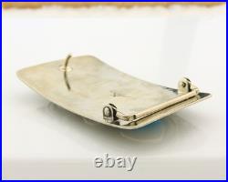 Navajo Bell Buckle. 999 Nickel Handmade Vintage Signed Teepee
