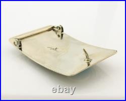Navajo Bell Buckle. 999 Nickel Handmade Vintage Signed Teepee