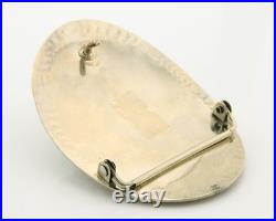 Navajo Bell Buckle. 999 Nickel Turquoise Handmade Vintage