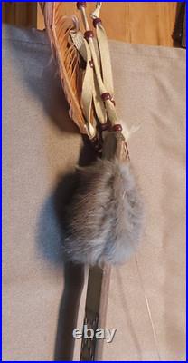 Navajo Bow Handcrafted New Mexico Native American Artisan Beaded VTG Art/Decor