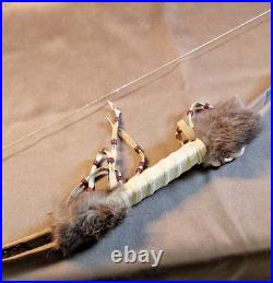 Navajo Bow Handcrafted New Mexico Native American Artisan Beaded VTG Art/Decor