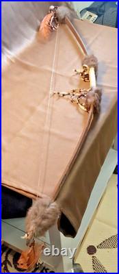 Navajo Bow Handcrafted New Mexico Native American Artisan Beaded VTG Art/Decor