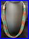 Navajo Green Royston Turquoise Spiny Necklace Sterling Silver 26 10469
