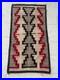 Navajo Handmade Rug Geometric Red Black Gray Cream Pattern