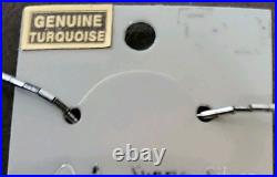 Navajo Kachina Necklace Sterling Silver Natural Turquoise Vintage Signed Great