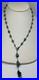 Navajo Kingman Turquoise Necklace 925 Sterling Silver Beads Vintage Lariat