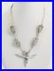 Navajo Native American Vintage Sterling Silver Kachina Necklace 14
