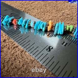 Navajo Necklace OOAK Kingman AZ Turquoise Spiny Oyster VTG Gemstone 20 21g