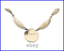 Navajo Necklace Sterling Silver Authentic Gemstone Vintage Signed C Montoya