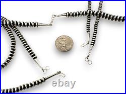 Navajo Pearls Sterling Silver Rondelles Saucer Flat Bead Necklace 6mm 28 97628 Navajo Pearls Sterling Silver Rondelles Saucer Flat Bead Necklace 6mm 28 97628