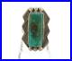 Navajo Ring Sterling Silver Turquoise Vintage Native American Size 7.25