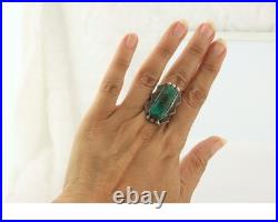 Navajo Ring Sterling Silver Turquoise Vintage Native American Size 7.25