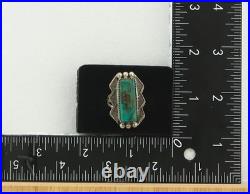 Navajo Ring Sterling Silver Turquoise Vintage Native American Size 7.25
