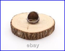 Navajo Ring Vintage Men's Native American Sterling Silver Turquoise sz 12.5 NA