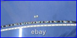 Navajo Silver, leather and Turquoise Vintage Hat Band. 18 Turquoise Silver Piece