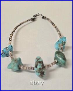 Navajo Southwest Vintage Necklace Jewelry Lot 7 Sterling Turquoise, other stones