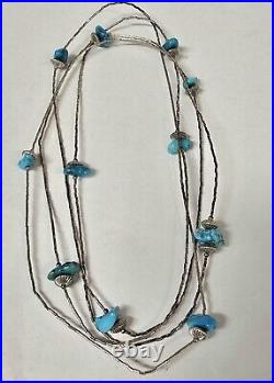 Navajo Southwest Vintage Necklace Jewelry Lot 7 Sterling Turquoise, other stones