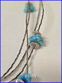 Navajo Southwest Vintage Necklace Jewelry Lot 7 Sterling Turquoise, other stones