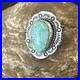 Navajo Sterling Silver Blue Kingman Turquoise Ring Size 7.5 19004