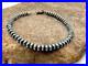 Navajo Sterling Silver Rondelles Saucer Flat Bead Bracelet 4mm 6 98946