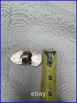 Navajo Vintage Native American Sterling Silver 2 Gorgeous Blue Turquoise Ring 9