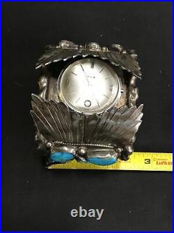 Nice Vintage Heavy 249.g Native American Navajo Watch Cuff (0059)