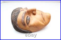 Northwest Pacific Coast Mask Vintage Makah Native American Portrait Mask Signed